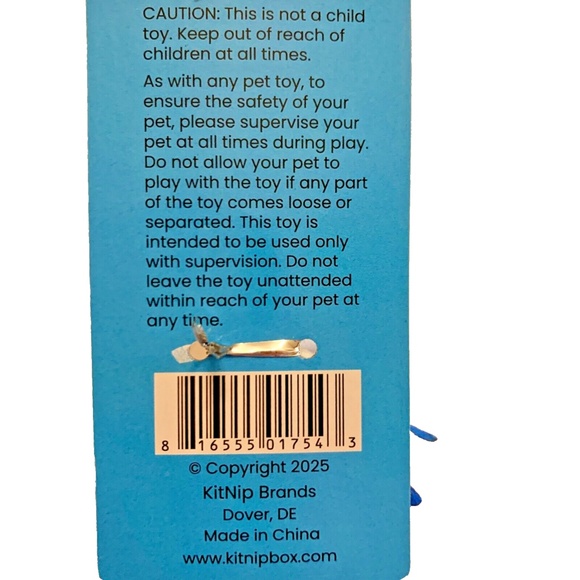 KitNip Box Kitty Cat Interactive “Catch The Fishes” Edamame Wand With Bell New - Picture 7 of 7